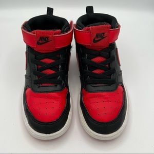 Nike Court Borough Mid 2 Black & Red size 10c.
